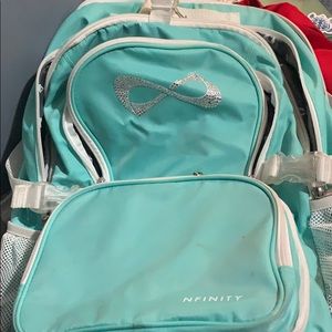 Teal Nfinity backpack